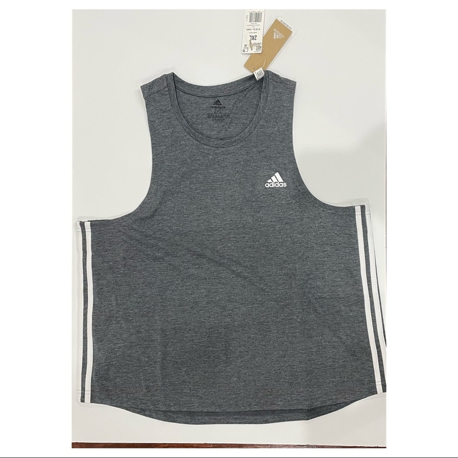 Adidas Primegreen Athletic Tank Top Nwt Gray